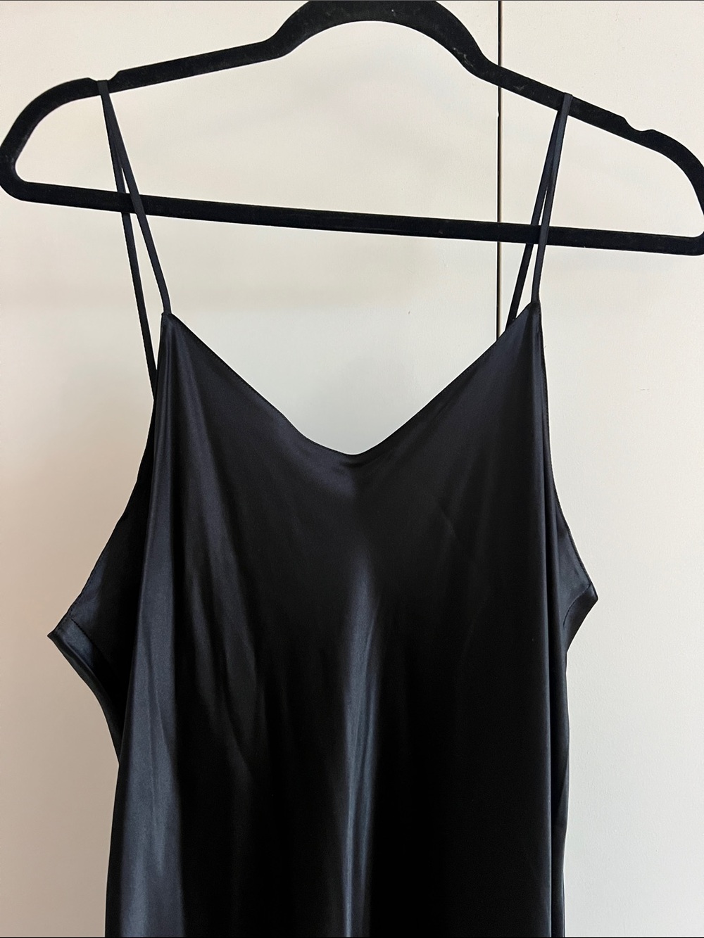 Quince Black 100% Washable Silk Maxi Slip Dress Size L - Picture 3 of 11